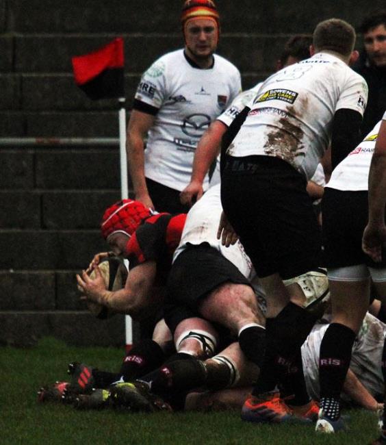 Harry Bolton - two tries for Tenbys veteran flanker